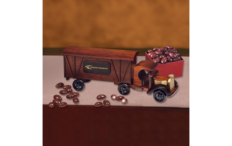 1920 Tractor-Trailer Truck with Chocolate Covered Almonds 1920 Tractor-Trailer Truck with Chocolate Covered Almonds